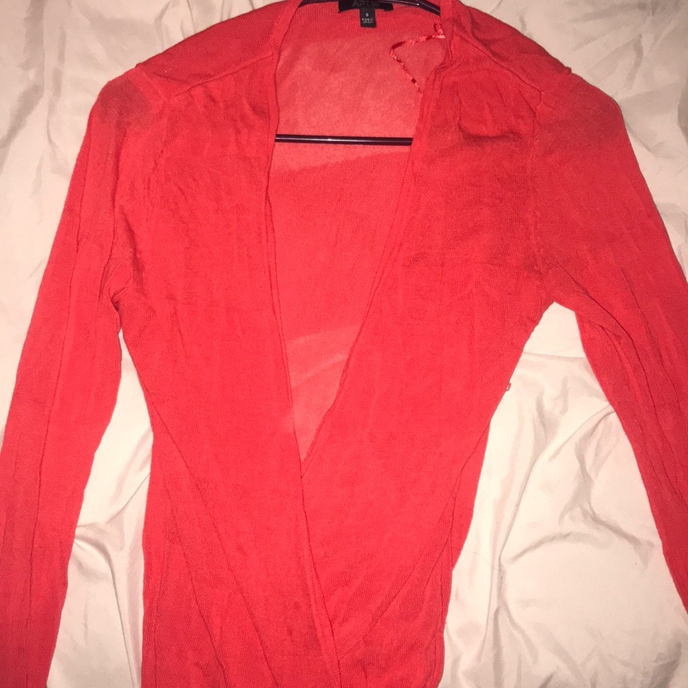 bright red/orange APT 9 cardigan